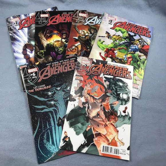 New Avengers #2-7 Marvel Comic Books Lot of 6 Issues 2015-2016 Series - Picture 1 of 4